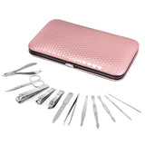 Nail Clippers Set-Stainless Steel Nail Care Kits,Professional Fingernail Clippers Manicure Pedicure Grooming Tools Set with Travel Case