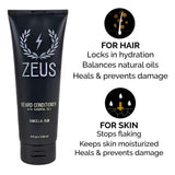 ZEUS Executive Beard Care Kit - Grooming Tools and Beard Care Set for Men! (Scent: Vanilla Rum)