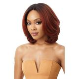 Outre Neesha Soft & Natural Synthetic Swiss Lace Front Wig NEESHA 206 (DRFFHNBRN)