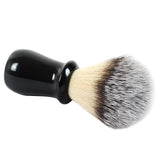 Shaving Brushes, JR Synthetic Nylon Brush Hair Knot with Pure Black Engineered Resin Handle Shaving Brush for Men, Safety Razor, Double Edge Razor, Shaving Razor