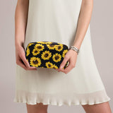 Sunflower Makeup Bag Ladies Cosmetic Bag Travel Makeup Brush Bag for Women