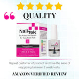 Nail Tek Protection Plus 3, Nail Strengthener for Hard and Brittle Nails, 0.5 oz, Value 4-Pack