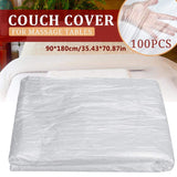 Melo-bell 100PCS Disposable Bed Sheets Waterproof Massage Table Sheet for Spa Body Treatments