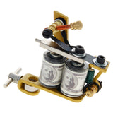 Fielect 8 Wrap Coils Zinc Alloy Professional Tattoo Machine for Liner Shader Yellow 3.1