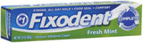 Fixodent Denture Adhesive Cream, Fresh Mint 2.40 oz (Pack of 7)