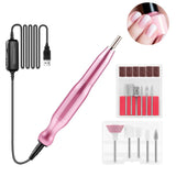Professional Nail Drill for Acrylic Nails,20000RPM Electric Nail Drill Machine Portable Efiler Nail Drill For Acrylic/Gel Nails,Rechargeable Pedicure Drill Set for Nail Polishing Removing
