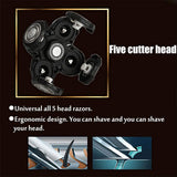 5 Head Shaver Heads, Shaver Blade Heads Shaver Replacement for Electric Razor Shaving Bald Tool, Head and Face Electric Razor Shaver Head