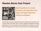 Flying Pig Secret Box Polish Handmade Linden Wood Keepsake Secret Opening Jewelry Box