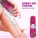 Veet Spray On Hair Removal Cream, 5.1 oz, for Legs & Body (Pack of 2)
