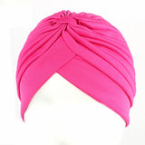 Ever Fairy Many Pack Stretch Polyester Turban Head Cover Twisted Pleated Headwrap