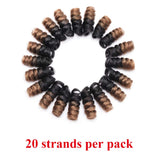 Ombre Toni Curly Crochet Hair Extensions Jumpy Wand Curl Twist Braiding Hair 20 Strands Spring Bounce Curly Stretched to 10 inch for African American Black Women 3 packs 90g Black to Dark Brown
