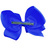Hair Accessories - 6" Bows For Girls, Large Bows with Alligator Clips - Grosgrain Hair Clips by CoverYourHair