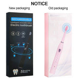 Rechargeable Electric Sonic Toothbrush for Adults with 5 Modes 2 Mins Timer and 4 Toothheads (Black)