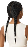Outre LACE FRONT WIG SWISS X-DOUBLE FRENCH 4 PART BRAID Heat Resistant Vixen Cap Contruction Pre-Plucked Pre-Styled Comfortable Wear Easy Maintenace - ALEKA YAKI (DR27613)