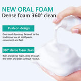 Teeth Whitening Toothpaste, 2 Pack Citrus Baking Soda Toothpaste, Foam Whitening Toothpaste, Ultra-fine Mousse Foam Deeply Cleaning Gums, Stain Removal, Natural Mouth Wash Water (2 x 60ml)