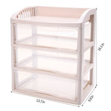 IMPR3·TREE 3 Drawer Storage Rack Cosmetic Case Organizer Artist Makeup Brushes Toiletry Jewelry Digital Accessories File