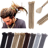 12” Dreadlock Extension For Man Handmade Synthetic Reggae Extension Twist Braiding Hairpiece For Hip-Hop Crochet Braiding Hair Heat Resistant Box Braid For Women(5strands/1pack,ash blonde)