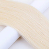 Creamily Tape in Human Hair Extensions 22inch Straight Seamless Invisible Double Sided Tape 100% Silky Adhesive Skin Weft Remy Human Hair Extensions for Women(#60 Platinum Blonde,20pcs/50g)
