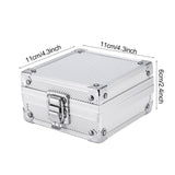 Tattoo Kit Carrying Bag Box Storage Case, Rotekt Tattoo Machine Gun Organizer Holder Aluminum Travel Storage Electronics Packing Box with Lock Silver for Tattoo Supplies