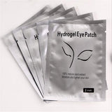 100 Pairs Set，Eye Gel Patches,Under Eye Pads Lint Free Lash Extension Eye Gel Patches for Eyelash Extension Eye (silver)