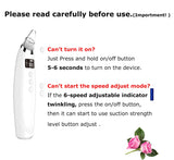 Blackhead Remover Vacuum Electric - Pore Vacuum Facial Pore Cleaner Acne Comedone Extractor Tool for Women & Men Kit w/ 6 Removable Probes 6 Adjustable Suction Treatment LCD Display