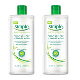 Simple Micellar Cleansing Water 13.5 Ounce (400ml) (2 Pack)