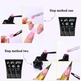 Yayoge Poly Nail Extension Gel Kit Nail Enhancement Builder Gel with Slip Solution and LED UV Nail Lamp All-in-one French Nail Art Design Beginner Kit