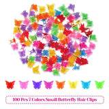 Selizo 80 Pcs Hair Clips Barrettes with 100 Pcs Small Butterfly Hair Clips for Girls Women Hair Accessories