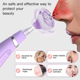 Blackhead Remover Vacuum-VKK Upgraded Blackhead Removal Vacuum Pore Cleaner, Electric Blackhead Whitehead Acne Extractor Tool Wireless Rechargeable (Purple)