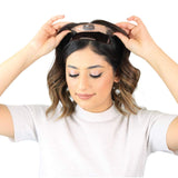 Milano Collection New TopGrip Topper and Wiglet Secure Method Band for Small to Medium Toppers (PATENT PENDING)- Brown