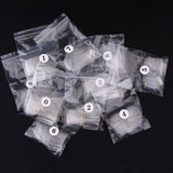 MAKARTT 500Pcs Squoval Nails Press on Nails French Nails Square Nails Full Cover Fake Nails Art Tips Acrylic Nail Tips 10 Sizes A-07
