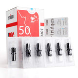 STIGMA #10 Bugpin Disposable Tattoo Needle Cartridges Assorted Sizes of Round Liner/Round Shader 1003RL 1005RL 1007RL 1009RL 1011RL 1003RS 1005RS for Rotary Tattoo Machines 50Pcs EN05-50KIT-A