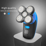 Electric Shaver Razor for Men Bald Head Shaver Nose Hair Beard Trimmer 5 in 2 Grooming Kit, Cordless and Waterproof Electric Rotary Shaver LED Display Quick USB Rechargeable