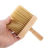 Neck Duster Barber Brush, Non-Slip Design Hair Cleaning Wooden Sweep Brush for Hair Cutting and Cleaning Suitable for Salon Use As Well As Personal Use