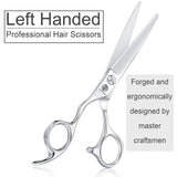 Univinlions 6 Inch Left-handed Hair Cutting Scissors, Professional Barber Hair Trimming Styling Shears for Solon, Stylists, Hairdresser, Women, and Men, 440C Premium-grade Japanese Steel