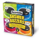 Learning Resources Recordable Answer Buzzers, Personalized Sound Buzzers