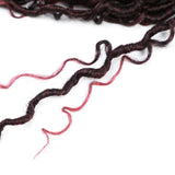 6 Packs Boho Goddess Locs Crochet Hair 18 Inch River Locs Goddess Faux Locs Crochet Hair Wavy Crochet With Curly Hair In Middle And Ends Boho Faux Locs Synthetic Hair Extension (18inch,Tbug)