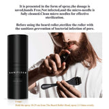 Beard Growth Kit For Men Beard Growth Activator Serum- Include Beard Roller Sanitizer And Comb - For Beard Rapid Growth And Thickening