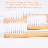 Cozyco Natural Bamboo Toothbrushes, Compostable and Biodegradable Wooden Toothbrush with Soft Nylon Bristles for Sensitive Gums, Vegan and Reusable Toothbrush for Adults and Kids (PACK OF 16)