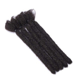 6” Dreadlock Extension Handmade Dread Synthetic Soft Fax Locs Crochet Twist Braiding Reggae Hair Hip-Pop Hair Box Braiding For Men(6Packs/30Strands,Dark Black）