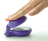 HARAC No Splash Japanese Nail Clipper With Catcher Colorful Large Handle For Thick Fingernail and Toenail (Purple)