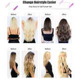 LaaVoo Micro Beads Hair Extensions Human Hair Blonde Micro Loop Extensions 18inch Solid Color Platinum Blonde Micro Human Hair Extensions Real Remy Microlink Hair 50g/50s