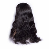 Maxine Hair 130% Density 10A Great Body Wave Human Hair Wig Pre Plucked and Bleached Knots Brazilian Body Wave Lace Front Wigs for Black Women Natural Color(12inch)
