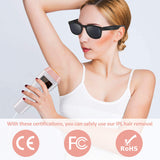 IPL Hair Removal, OOWOLF 999,900 Permanent Painless Flashes Facial body Professional Hair Treatment Whole body Home Use for Women and Men