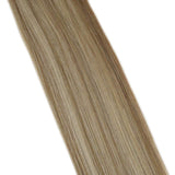 Sunny Tape in Hair Extensions Ash Blonde Highlights Bleach Blonde,100% Remy Human Hair Extensions Tape in Natural Straight Hair for Women 22inch 20pcs/50g