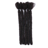 6” Dreadlock Extension Handmade Dread Synthetic Soft Fax Locs Crochet Twist Braiding Reggae Hair Hip-Pop Hair Box Braiding For Men(6Packs/30Strands,Dark Black）