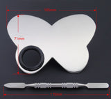 3 Sets Professional Makeup Palette Cosmetic Palette Pro Cosmetic Artist Palettes with Spatula Tool 3pcs Butterfly& Rectangle & Heart