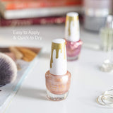 Nicole Miller Total Nudes Nail Polish Collection, Set of 6 Unique Glossy and Shimmery Nail Polish Colors for Women and Girls, Quick Dry Nail Polish'