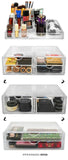 Sorbus Acrylic Cosmetics Makeup and Jewelry Storage Case X-Large Display Sets -Interlocking Scoop Drawers to Create Your Own Specially Designed Makeup Counter -Stackable and Interchangeable (Clear)