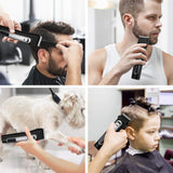 Professional Hair Clippers, MANLI Cordless Hair Trimmer for Men Kids, Hair and Beard Trimmer sets with LCD Display, Titanium Ceramic Blade, 3-Speed fine-tuning, USB Charging Cable